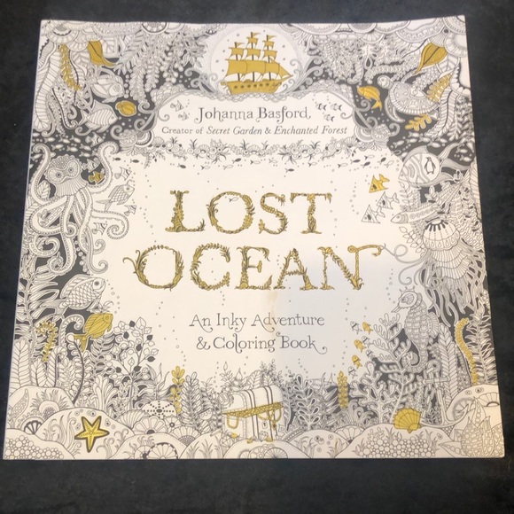 Other Lost Ocean Adult Coloring Book Poshmark Other Lost Ocean Adult Coloring Book Poshmark